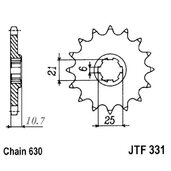 Reťazové koliečko JT JTF 331-15 15T, 630